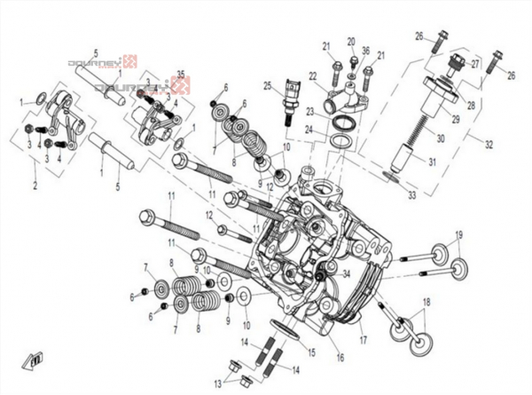 NÁHRADNÉ DIELY CF MOTO UTV 830 EFI - Hlava valca