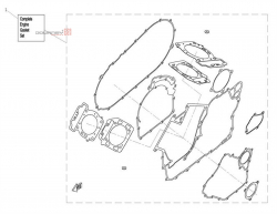 NÁHRADNÉ DIELY CF MOTO UTV 830 EFI - Motorové tesnenie