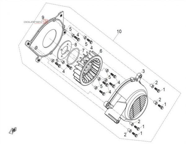 NÁHRADNÉ DIELY CF MOTO UTV 830 EFI - Ventilátor