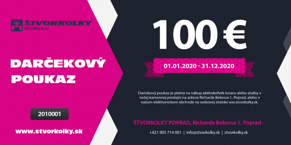 Darčekový poukaz 100€