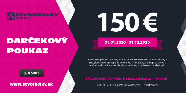 Darčekový poukaz 150€